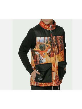 NEFF Men's Deer Print Vest, NWOT, Size L, Item 2310